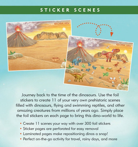Activity Book: Sticker Scenes - Dinosaurs