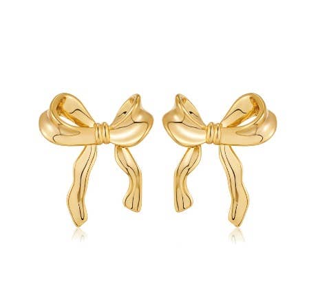 Earrings: 18K Gold Bows