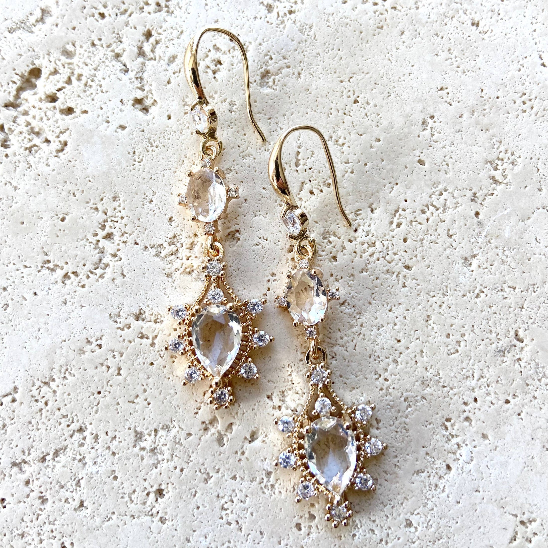 Earrings: Modern Vintage Crystals