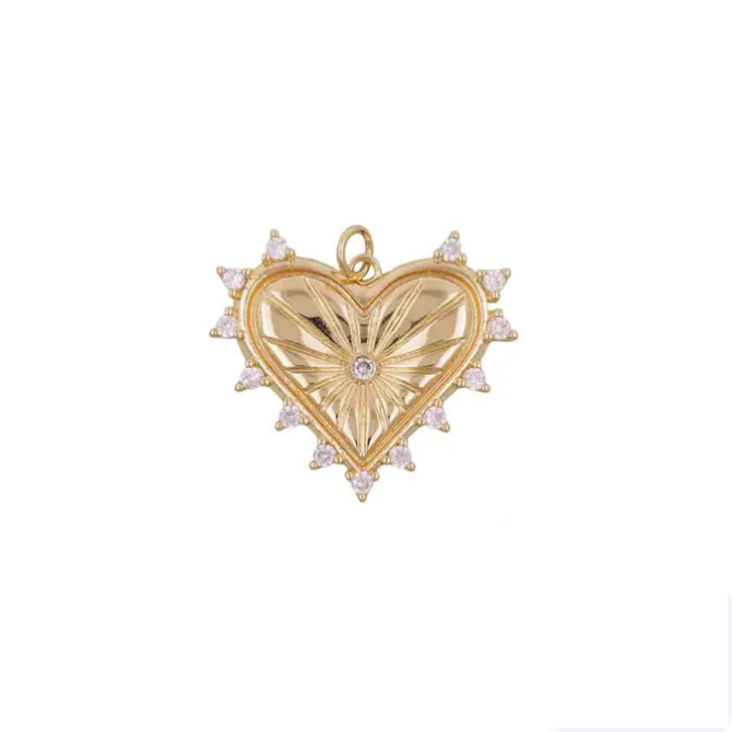 Charm: Jagged Heart (14k Gold-Filled)