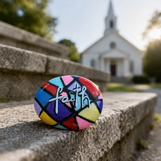 Scatter Kindness Rock: Faith
