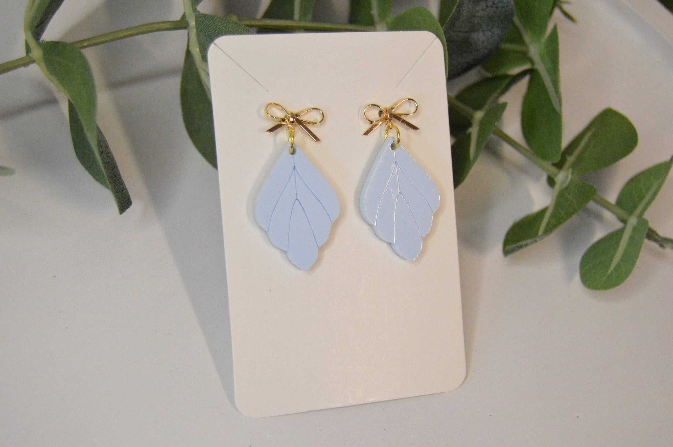 Earrings: Blue Leaf, Drop & Dangle Earrings