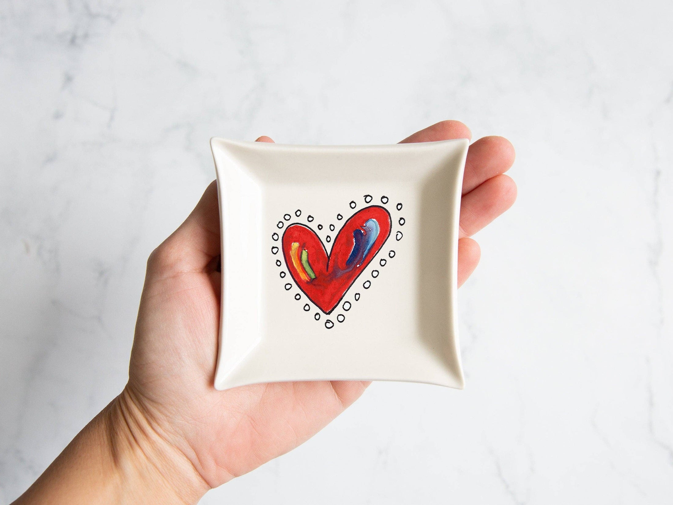 Trinket Dish: Dot Heart