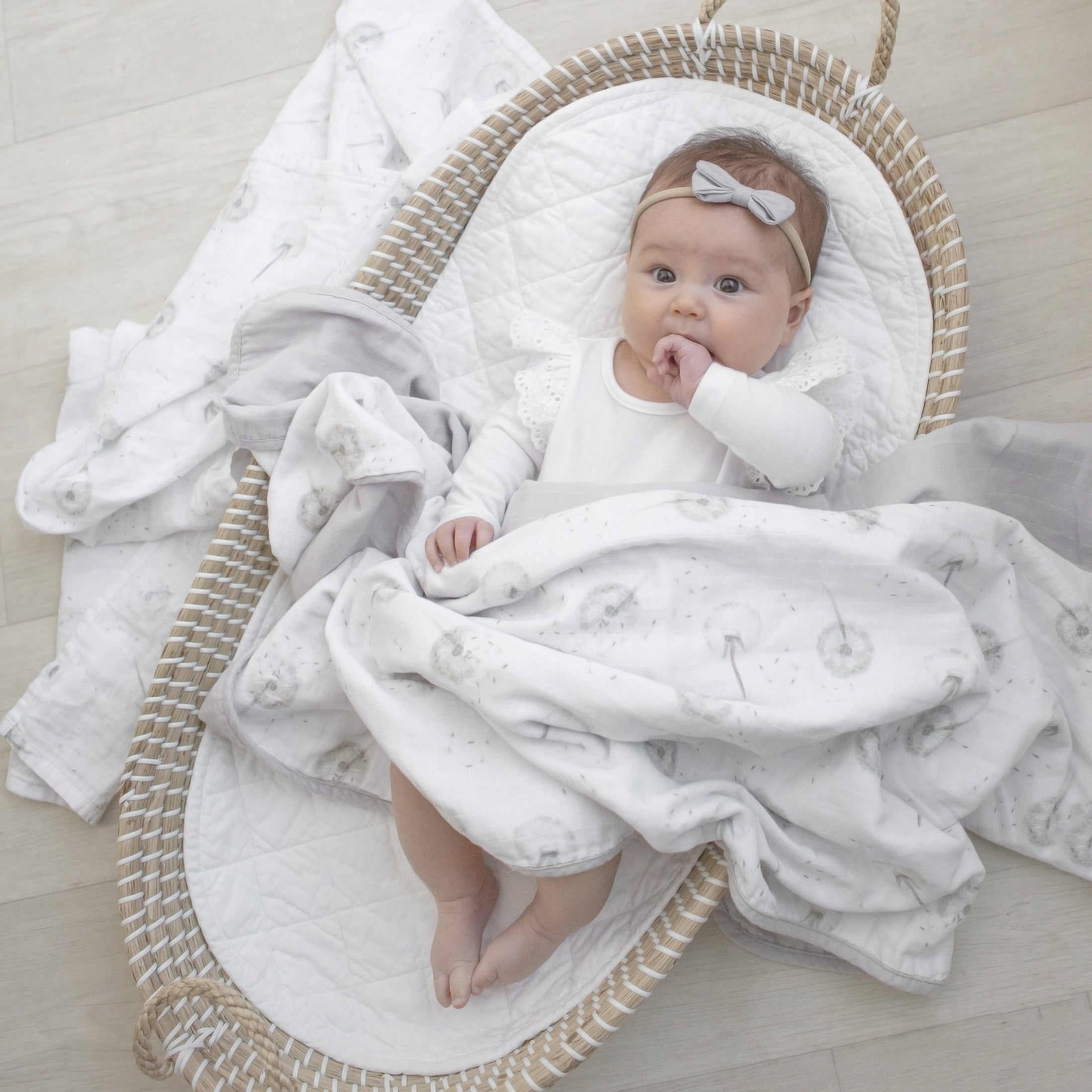 Swaddle Muslin Blankets - Dandelion (2 Pack)