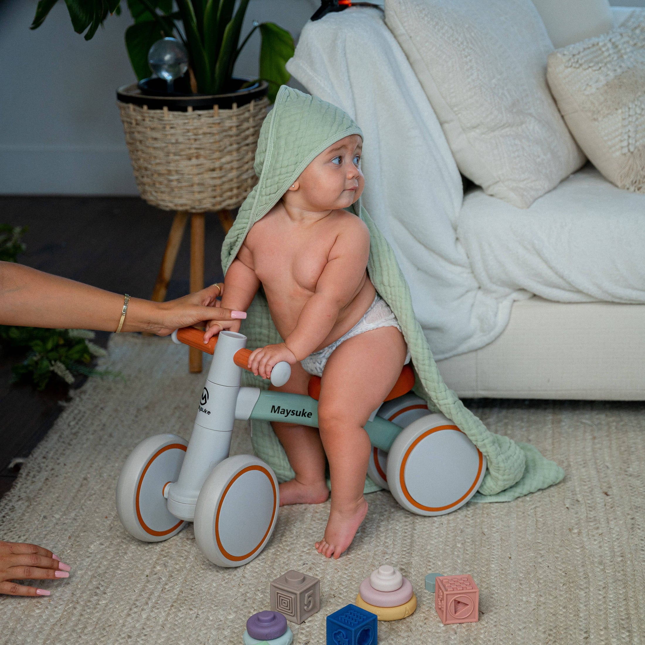 Hooded Baby Towels: Muslin Cotton - Larger for Better Coverage