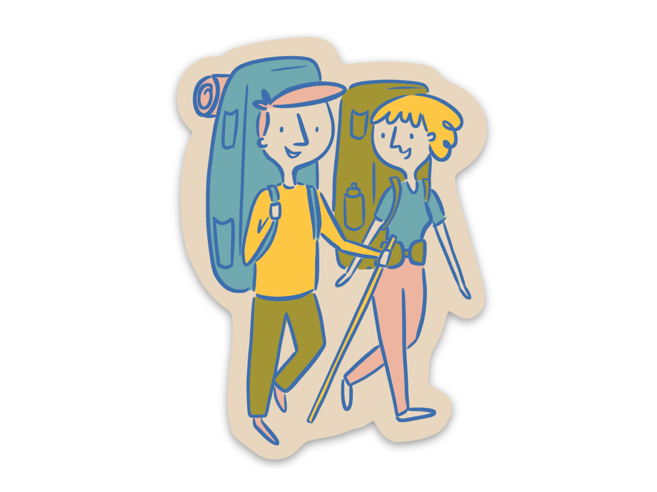 Sticker: Hikers Vinyl Sticker