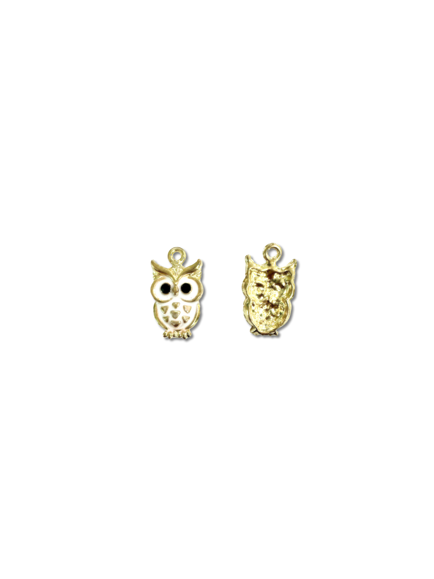 Charm: Gold Plated Brass with Wise 'Ole Owl Charm