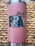 Load image into Gallery viewer, Sticker: Just Pray Christian, Clear Vinyl , Sticker, 3 in.
