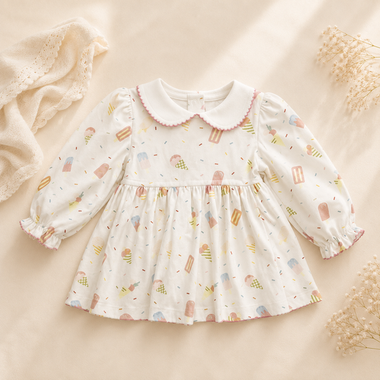 NEWBORN/TODDLER BUNDLE: Ice Cream Social (100% PIMA Cotton Set)