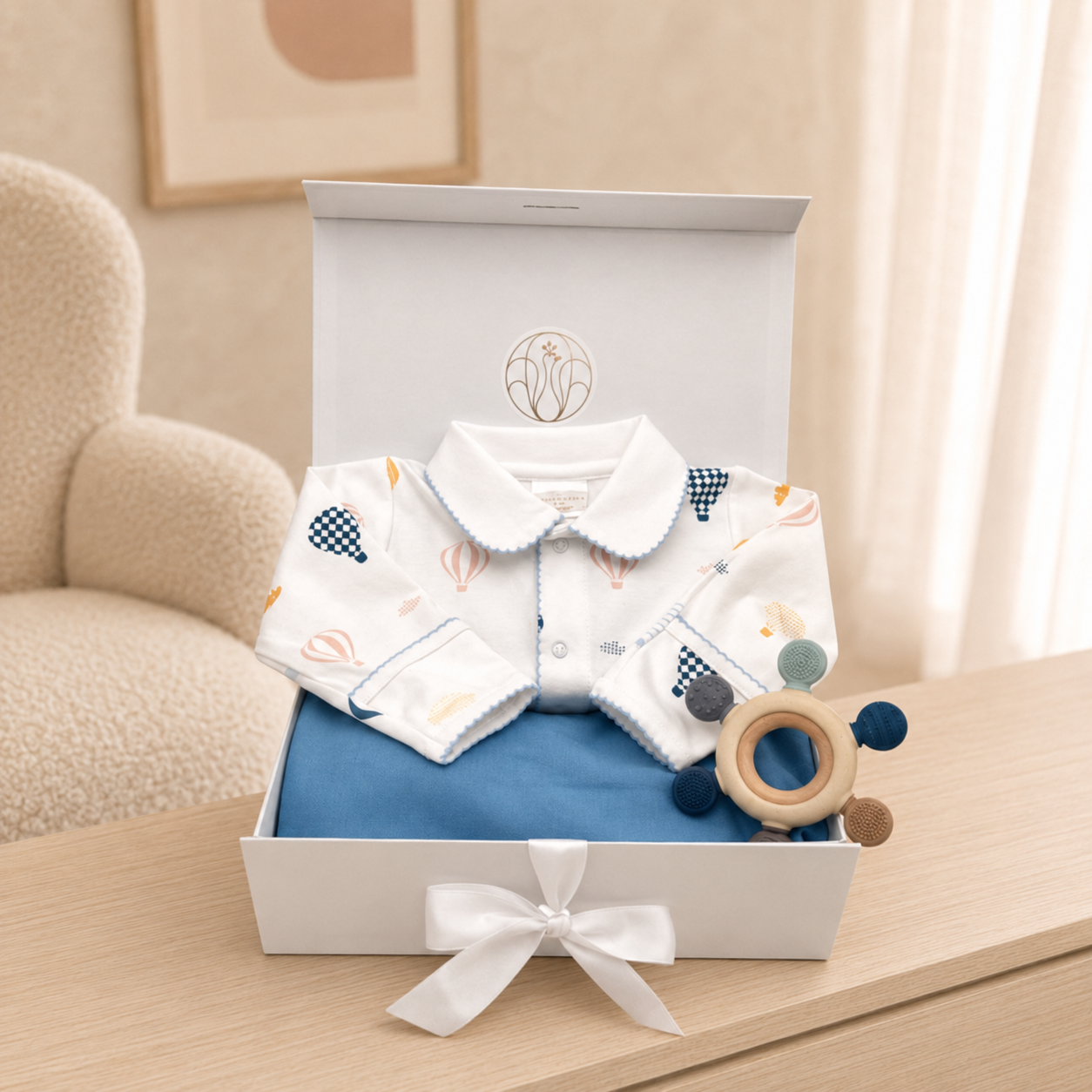 TWIN NEWBORN/TODDLER BUNDLE: Ice Cream Social + Up, Up & Away (100% PIMA Cotton Set)