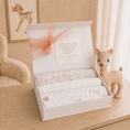 Load image into Gallery viewer, Swaddle Muslin Blankets: IN THE MEADOW, Set of 3, Girl Newborn Gift w/Doe
