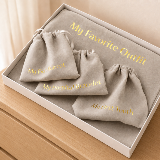 Keepsake Pouches: Gray Velvet (HeyPeacock)