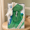 Load image into Gallery viewer, Baby Bundle (Box): Plush Lovey Dino with Silicone Teether + Swaddle
