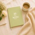 Load image into Gallery viewer, Journal: HeyPeacock Journal, PREMIUM Soft Leather - JOY COMES IN THE MORNING
