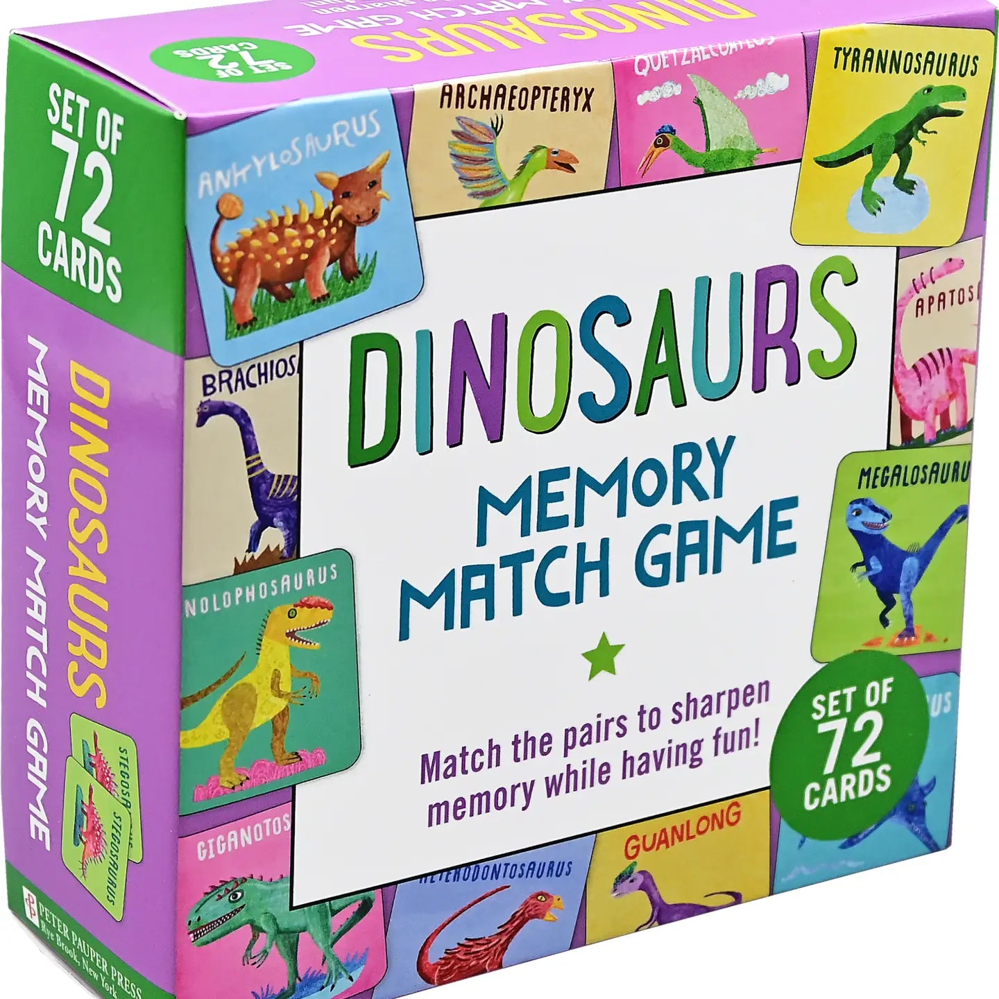 Dinosaurs Memory Match Game (Set of 72 cards)