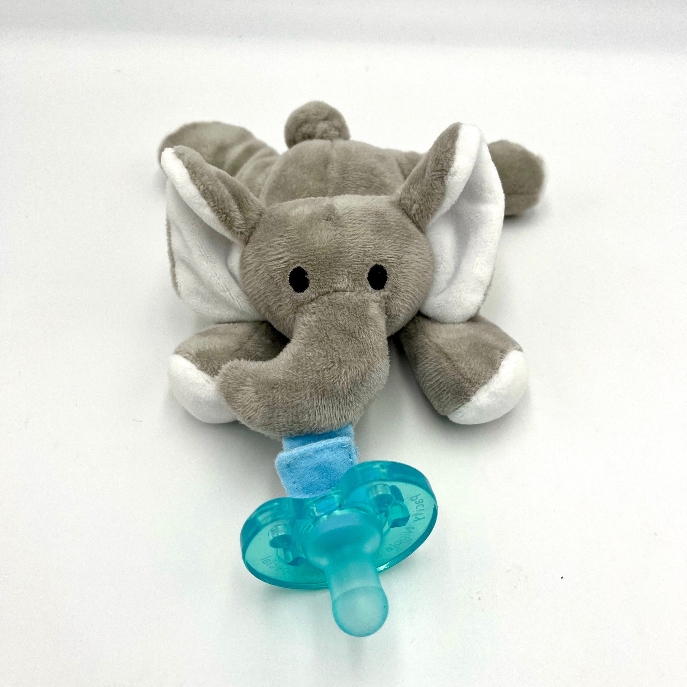 Elephant Plush Pacifier and Holder