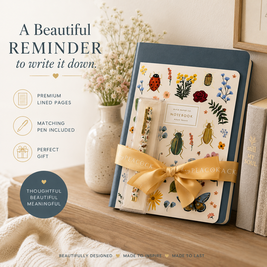 Journal Bundle: Garden Party Set | PU Leather Cover with Rifle Paper Co.® Notebook & Pen