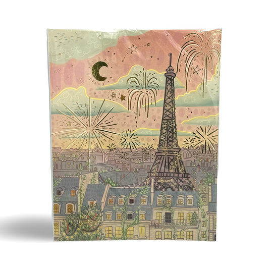 Paris Illustration Eiffel Tower: 11x14 Poster