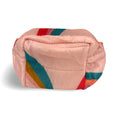 Load image into Gallery viewer, Small Makeup Bag: Puffy Tweedle Dee (Pink Retro Wave) 7"x5"
