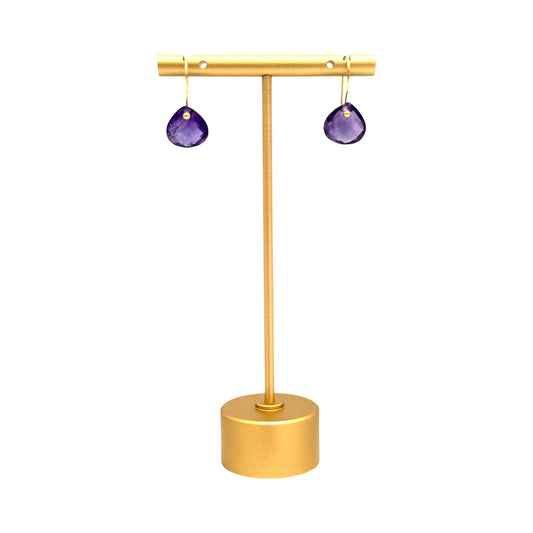 Earrings: The Classic Briolette: Amethyst