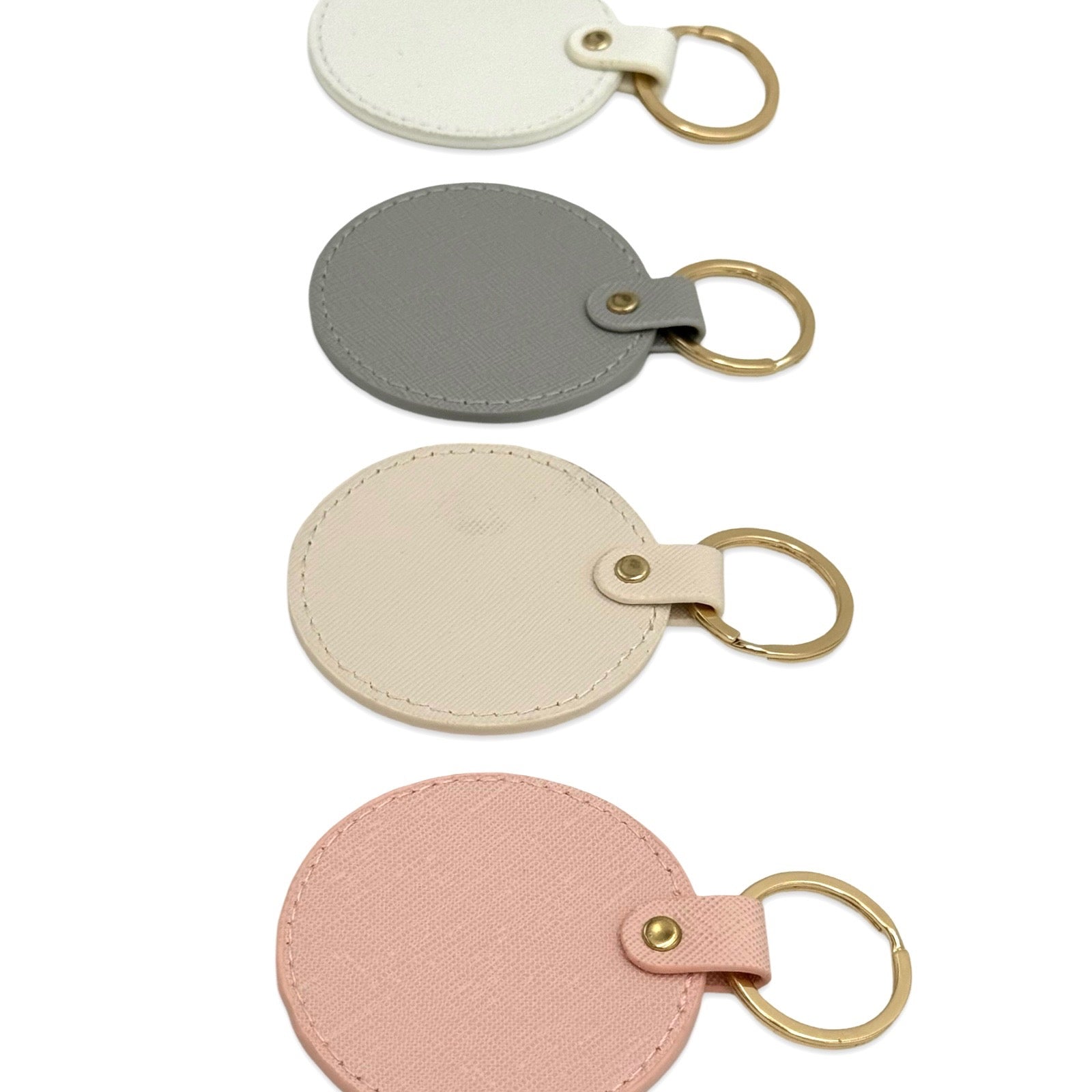 Keychains: Leather Round (Personalize It!)