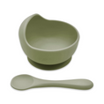 Load image into Gallery viewer, Bowl & Spoon Set, Baby/Toddler, HeyPEACOCK, Food-Grade Silicone
