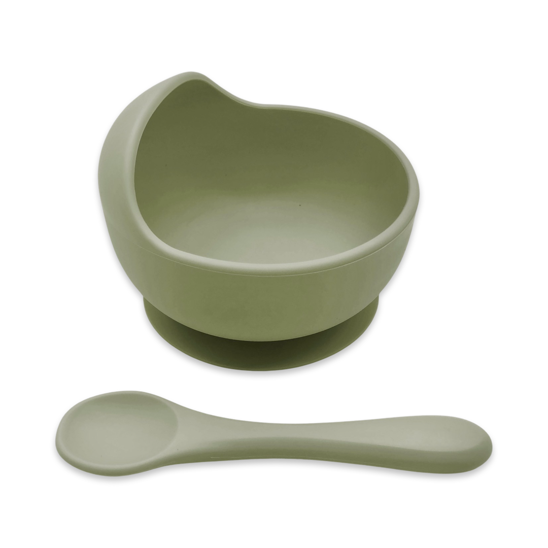 Bowl & Spoon Set, Baby/Toddler, HeyPEACOCK, Food-Grade Silicone