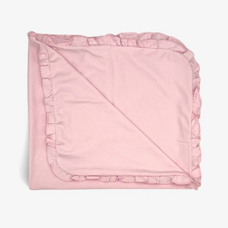 PEGASO BLANKET WITH PAISLEY TRIM PINK main image 0