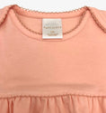 Load image into Gallery viewer, 100% PIMA Cotton Newborn Pleated Gown & Hat Set: Apricot (0-6 months)
