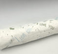 Load image into Gallery viewer, Swaddle Muslin Blanket: I LOVE YOU, Boy Newborn Gift
