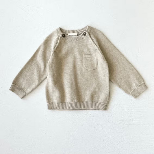 Milan Baby Pullover (Organic Cotton Sweater Knit)
