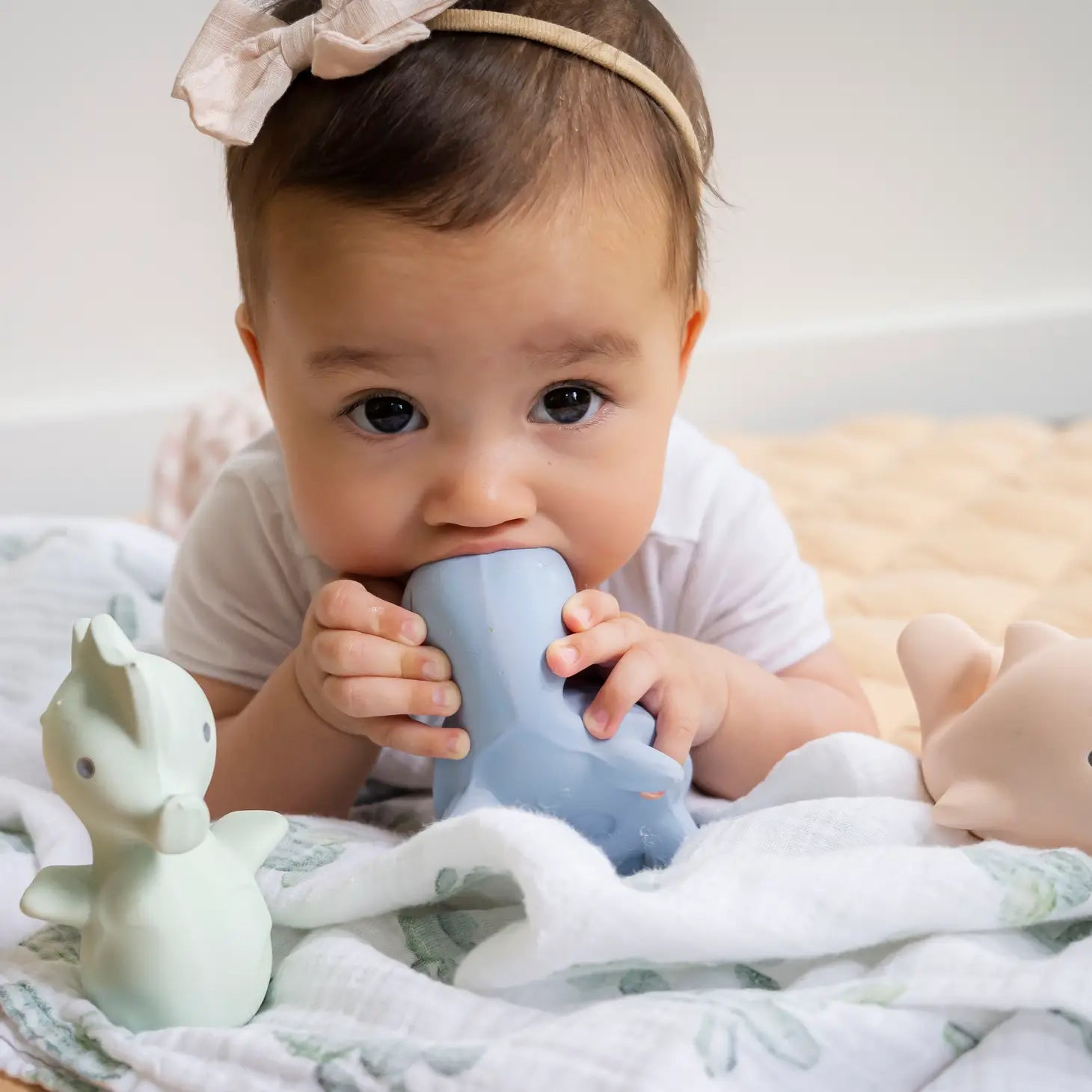 Natural Organic Teether, Rattle & Bath Toys: Marshmallow Ocean Animals