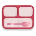 Load image into Gallery viewer, BRIELLO BENTO Lunchbox for Kids & Adults (Leakproof, Dishwasher Safe, BPA-Free with Utensil) (Combo Hot Pink/Aqua)
