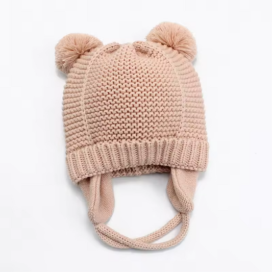 Hat: Knitted Pom-Pom (Several Color Options for Newborn/Infant/Toddler)