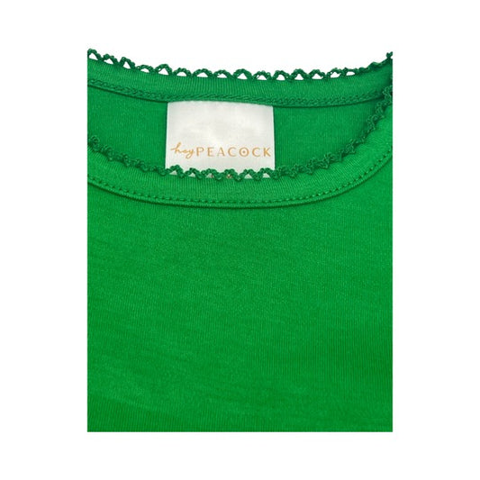 100% PIMA Cotton Newborn Pleated Gown & Hat Set: Green (0-6 months)