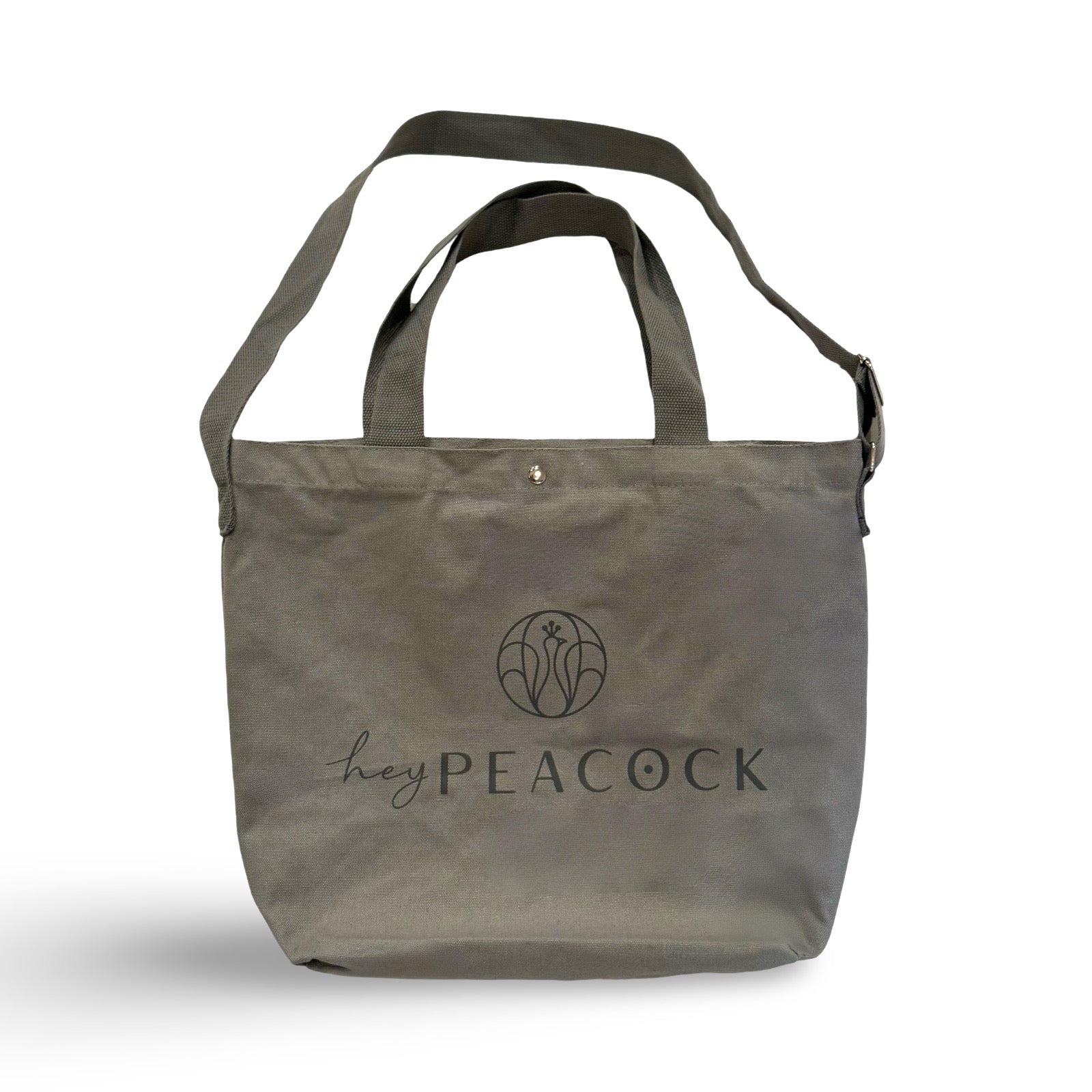 Tote Canvas Bag: HeyPeacock (Move Mountains)