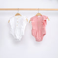 Load image into Gallery viewer, Baby Ruffle Romper (100% Muslin Cotton) White
