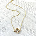 Load image into Gallery viewer, Necklace: Clover Quatrefoil Crystal
