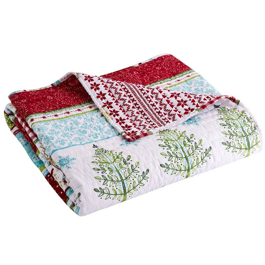 Holiday Throw: Merry & Bright Comet & Cupid Quilted