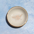 Load image into Gallery viewer, Trinket Tray: Gold Bee Ring Dish | Handmade Pottery
