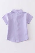 Load image into Gallery viewer, Boy Collared Shirt: Lavender
