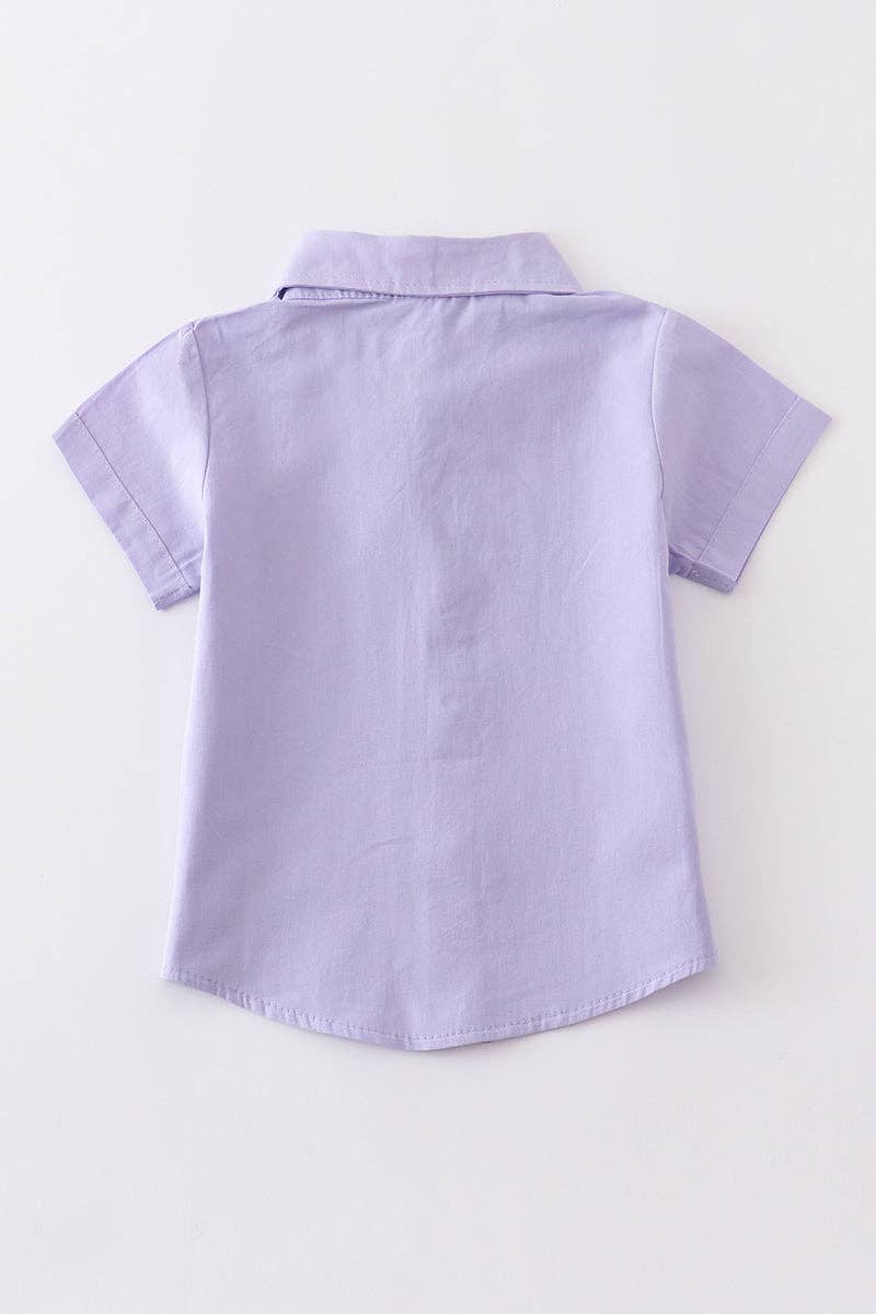 Boy Collared Shirt: Lavender