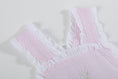 Load image into Gallery viewer, Romper: Pink Seersucker Easter Bunny Ruffle Romper
