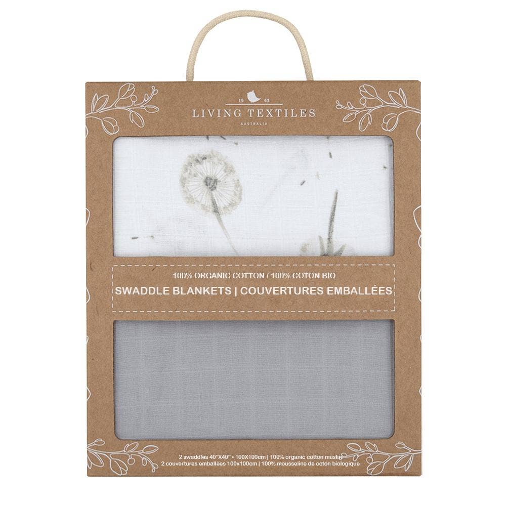 Swaddle Muslin Blankets - Dandelion (2 Pack)