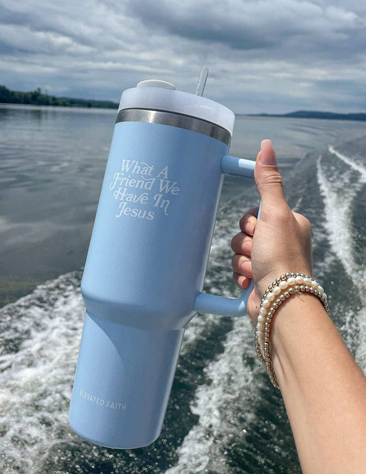 Tumbler: What a Friend in Jesus 40 oz