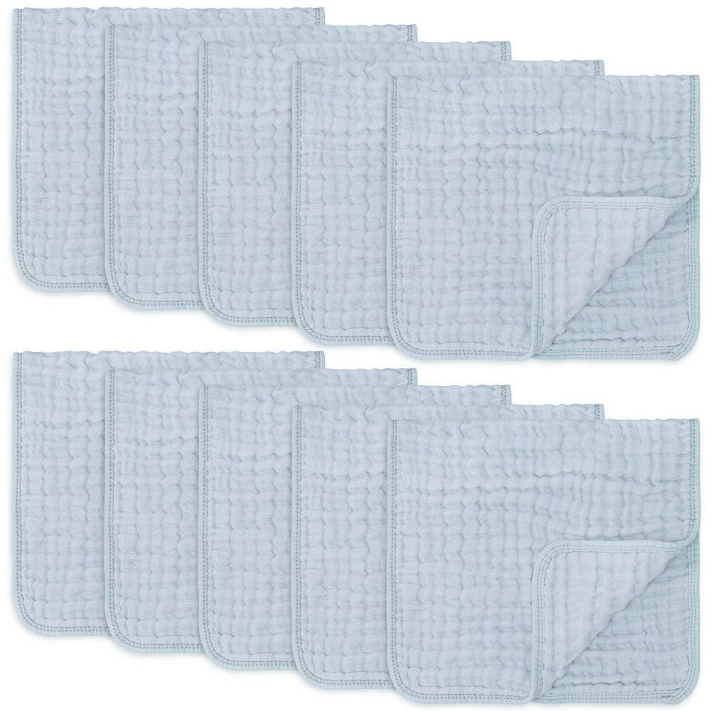 Muslin Burp Cloths: Pack of 6 (Lace)