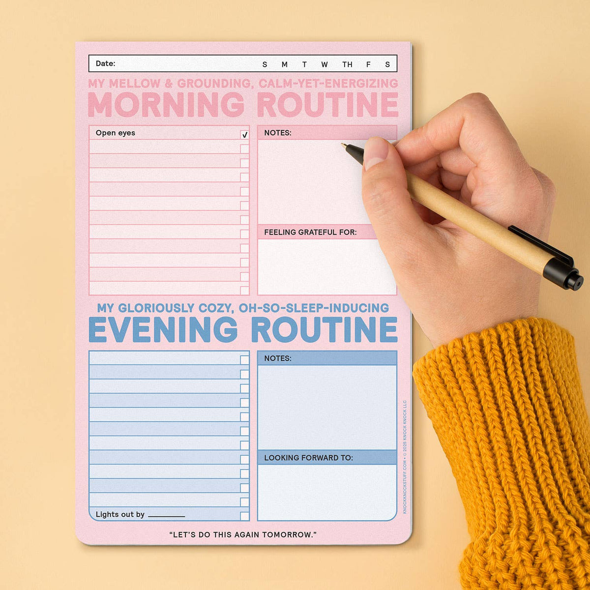Modifable Pm Routine Planner: AM/PM Routine Pad – HeyPeacock
