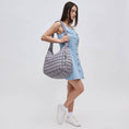 Load image into Gallery viewer, Tote: Revive - Quilted Puffer Nylon Hobo
