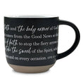 Load image into Gallery viewer, Mug: Armor Of God Eph. 6:14-18 (19 oz. Black)
