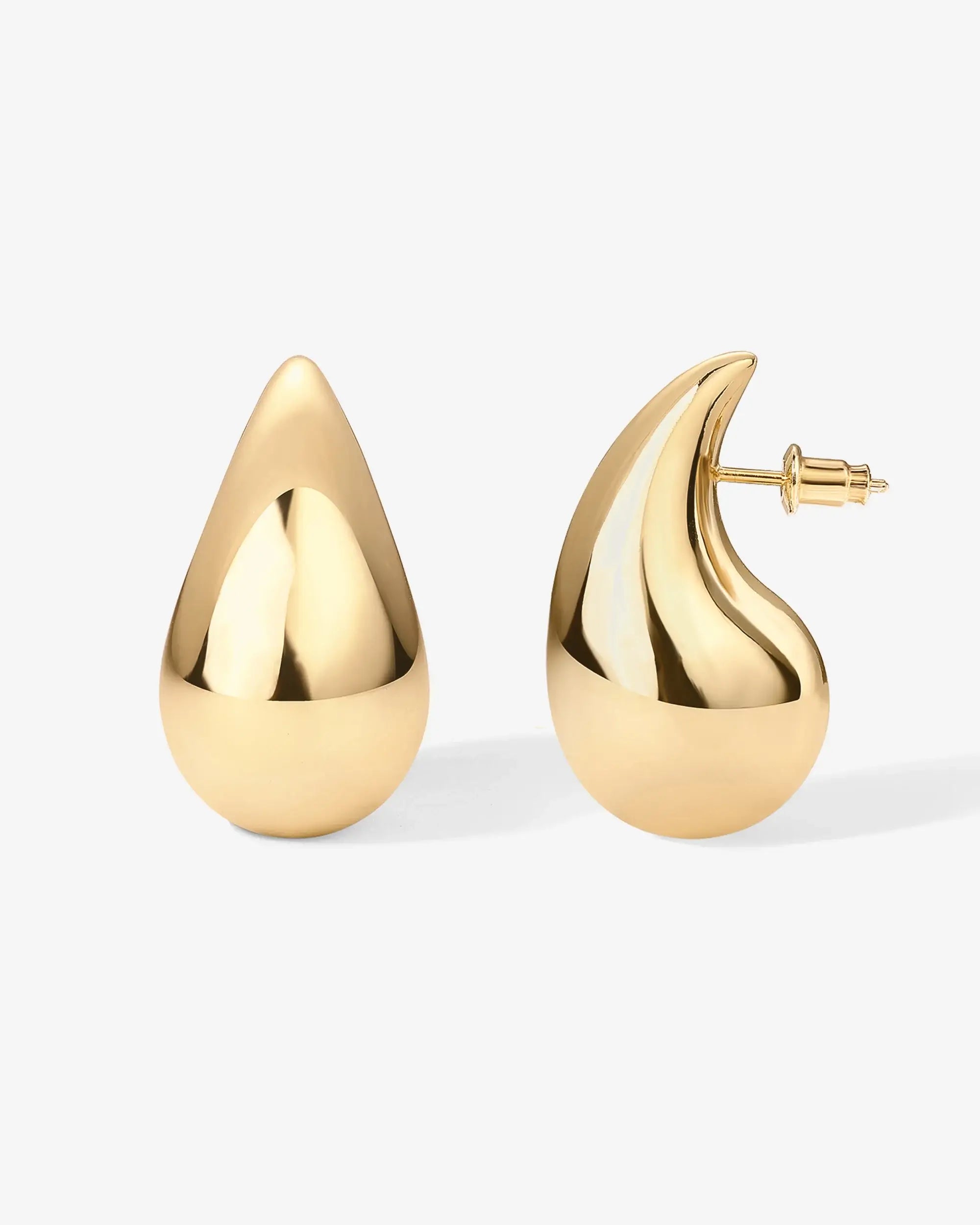 Earrings: Teardrop Water drop Earrings 18k Gold filled (Medium)